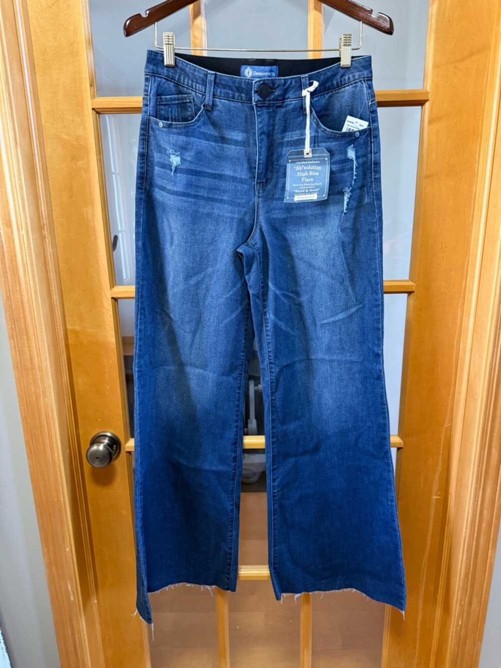 Democracy Indigo Wide Leg High-Rise AB solution Jeans